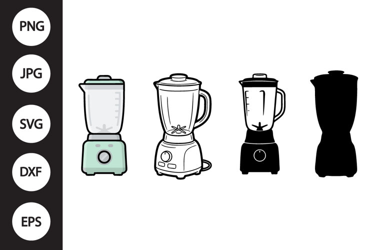 Kitchen Blender SVG, Kitchen Blender Clipart example image 1