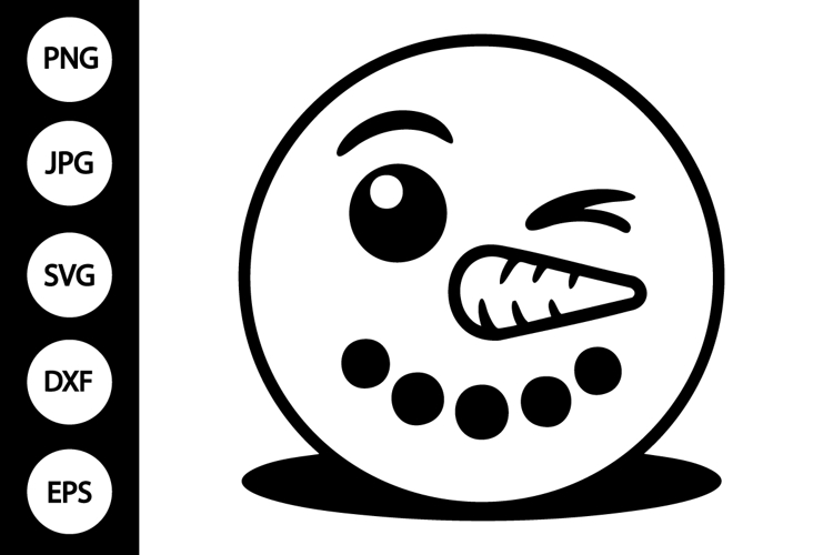 Silhouette Snowman Svg Image 2