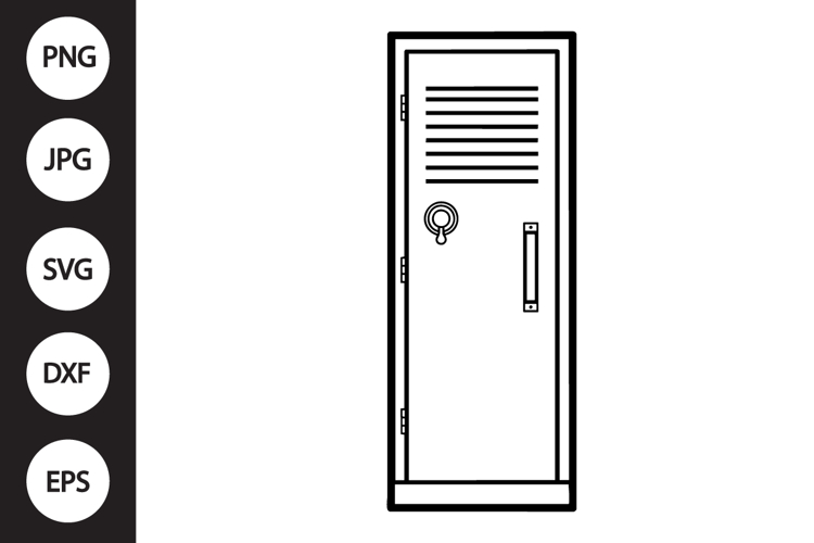 School Locker SVG example image 1