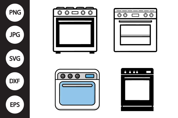 Oven SVG, Oven Clipart example image 1