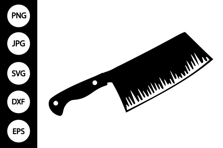 Silhouette Meat Cleaver SVG