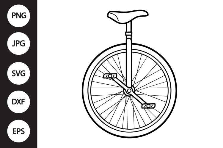 Unicycle SVG example image 1
