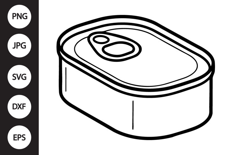 Sardine Can SVG example image 1