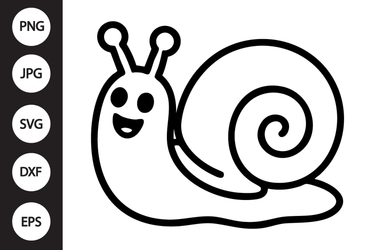 Snail Silhouette Image 16