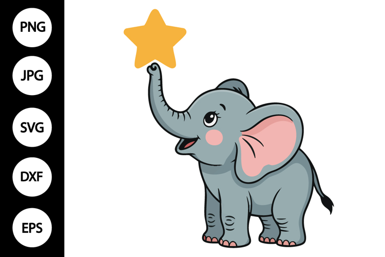 Baby Elephant SVG