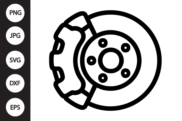 Brake Disc Caliper SVG