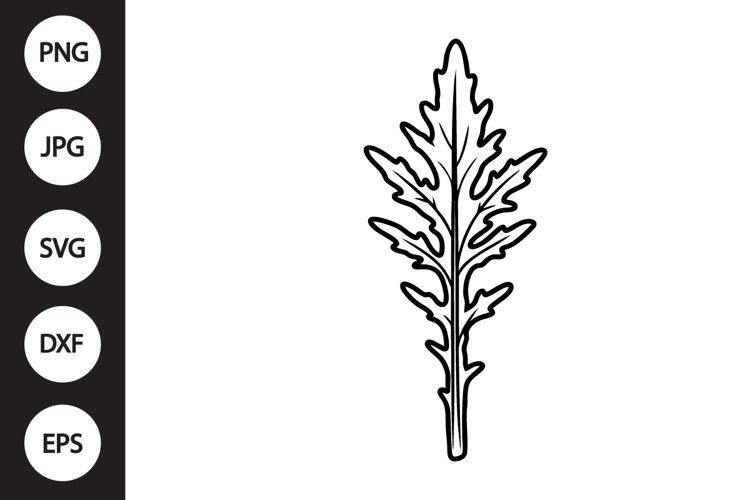 Mizuna Lettuce SVG example image 1