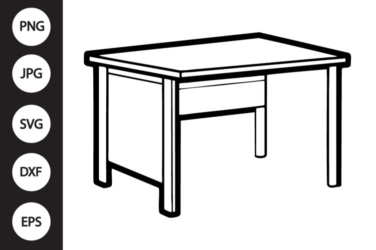 Office Desk SVG example image 1