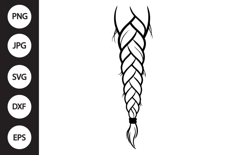 Hair Braided SVG