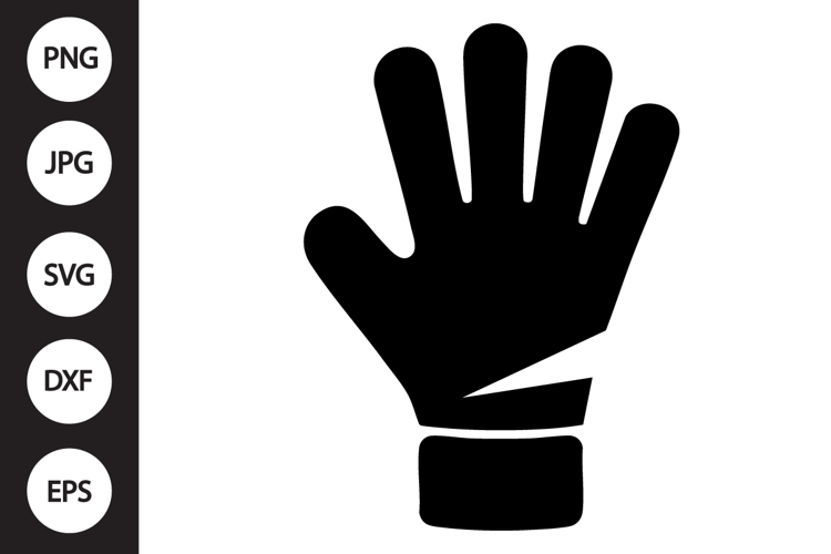Goalkeeper Glove Silhouette SVG