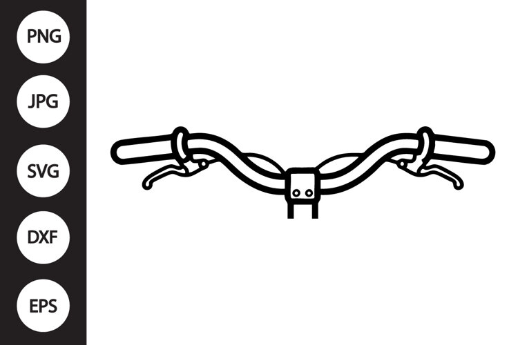Bicycle Handlebar SVG example image 1