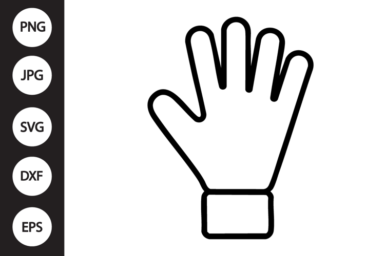 Goalkeeper Glove Outline SVG