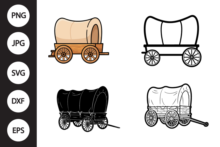 Covered Wagon SVG, Covered Wagon Clipart