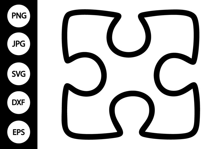 Puzzle Piece Silhouette Image 6