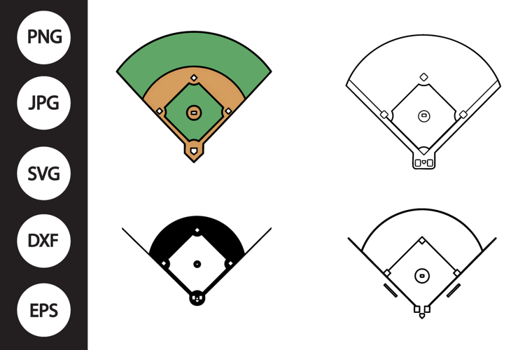 Baseball Field SVG, Baseball Field Clipart