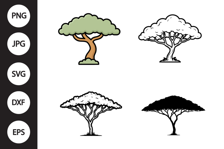 Acacia Tree SVG, Acacia Tree Clipart