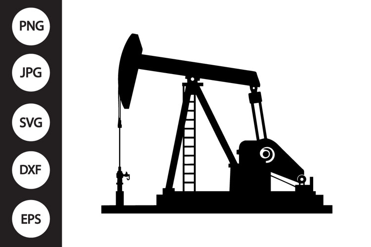 Pump Jack SVG example image 1