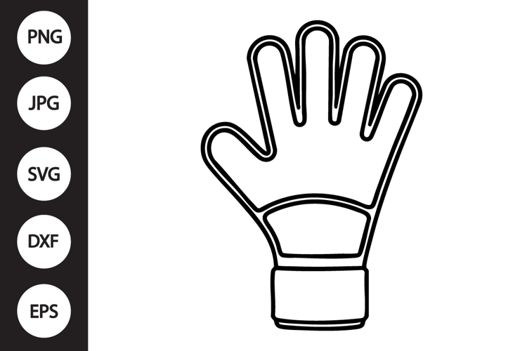 Goalkeeper Glove Outline SVG