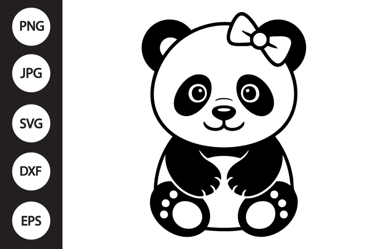Panda Silhouette Image 6
