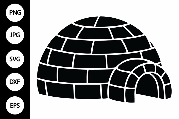 Silhouette Igloo SVG