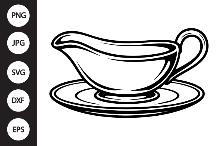 Gravy Boat SVG example image 1