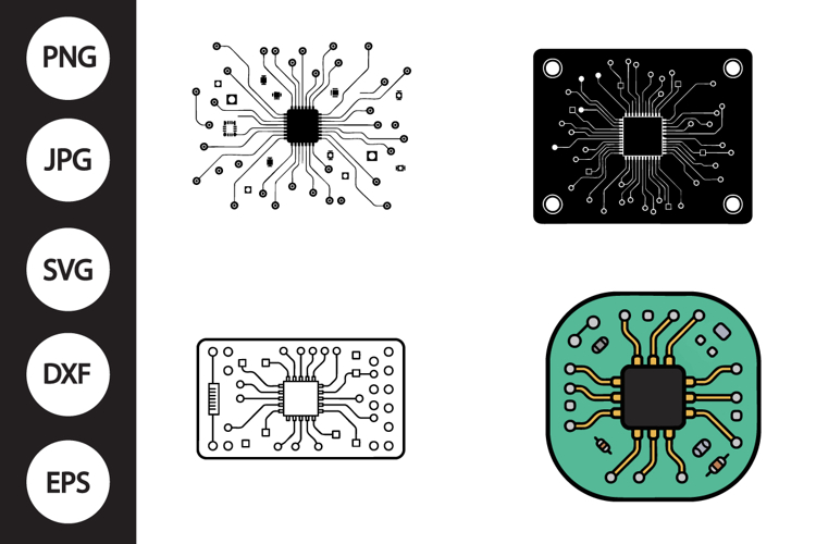 Circuit Board SVG, Circuit Board Clipart