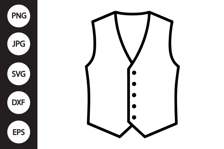 Waistcoat SVG example image 1