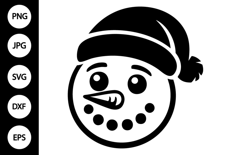 Silhouette Snowman Svg Image 23