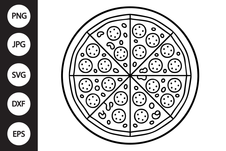 Pizza Silhouette Image 7