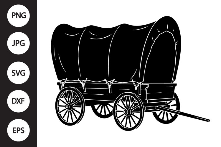 Covered Wagon SVG example image 1