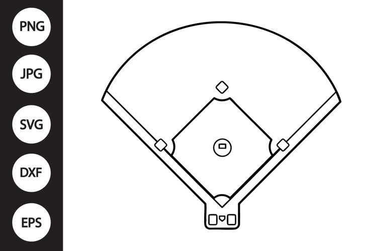 Baseball Field SVG example image 1