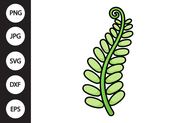 Fern Leaf SVG example image 1