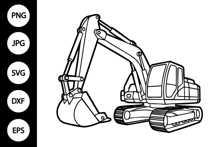 Excavator Svg Image 4