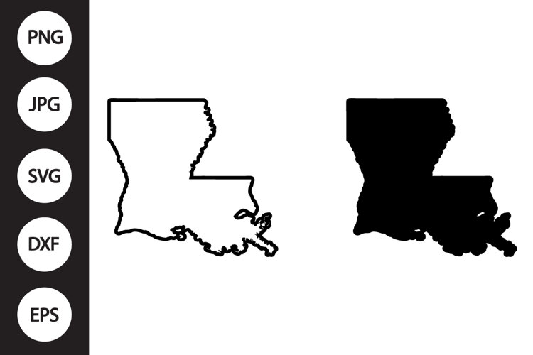 Louisiana State SVG, Louisiana State Clipart example image 1