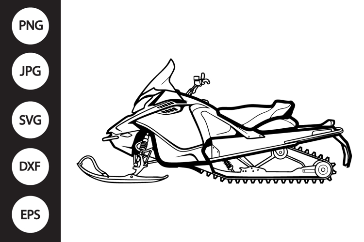  Snowmobile Clipart Image 5