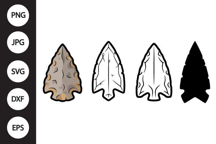 Native Arrowhead SVG, Native Arrowhead Clipart example image 1