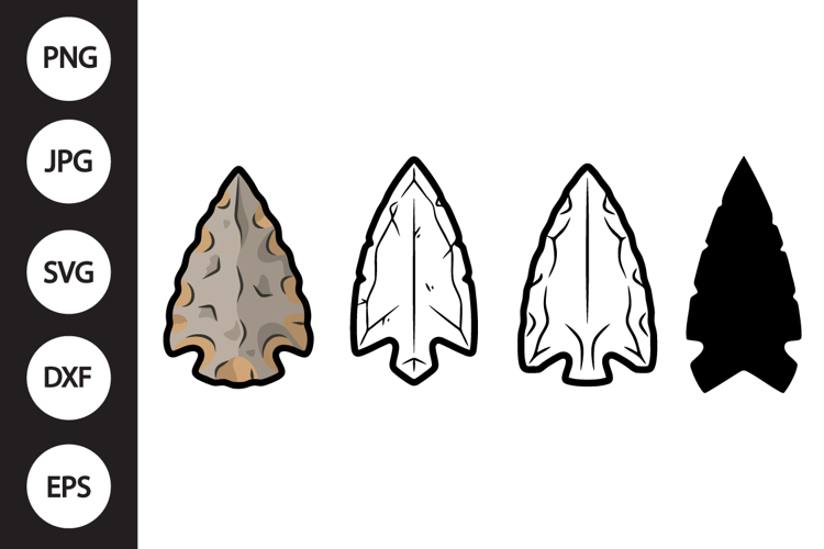 Native Arrowhead SVG, Native Arrowhead Clipart