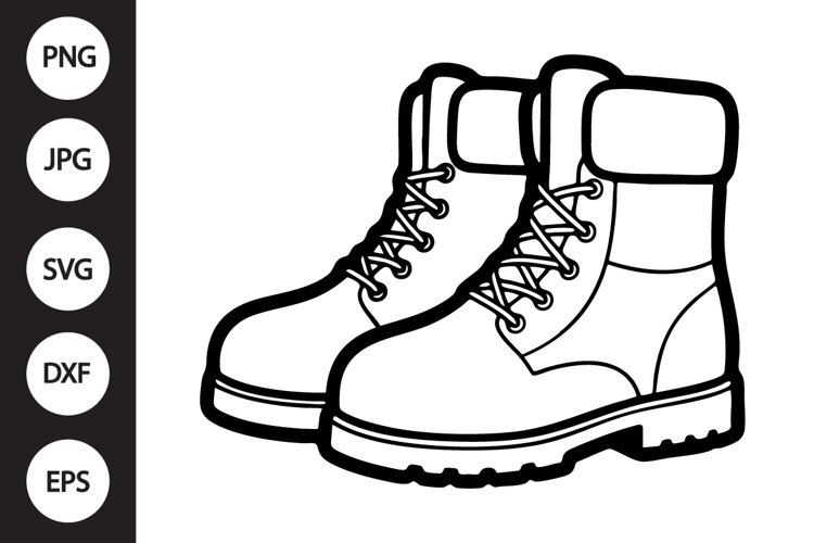Winter Boots SVG example image 1