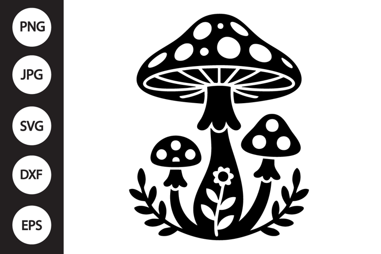 Mystical mushroom SVG