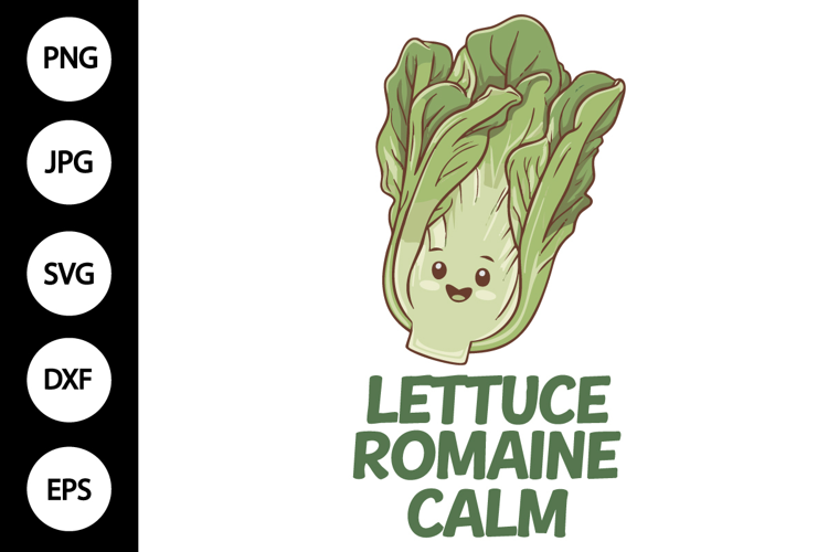 Lettuce Romaine Calm SVG