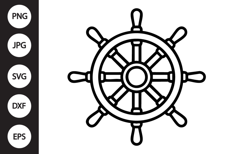 Ship Wheel Svg Image 18