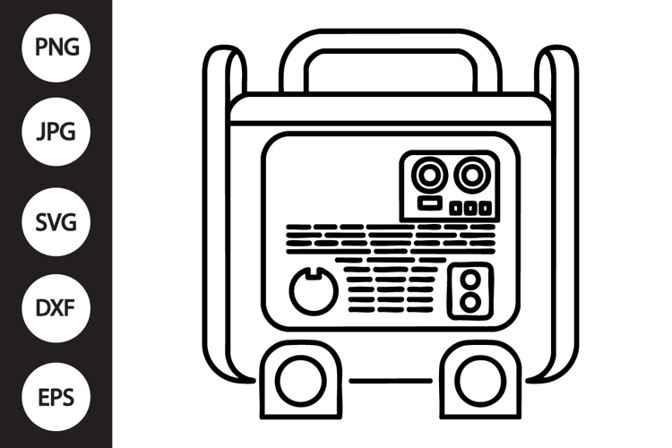 Portable Generator SVG