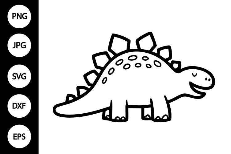 Silhouette Dinosaur Clipart Image 6