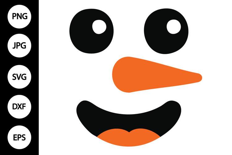 Silhouette Snowman Svg