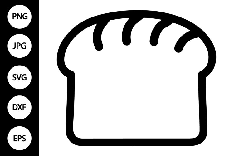 Outline Bread SVG, Coloring Page