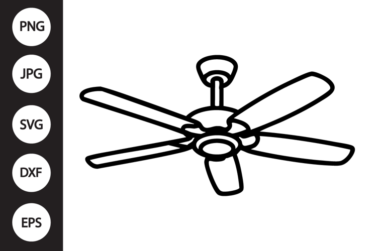 Ceiling Fan SVG