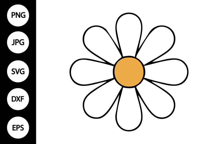 Groovy Daisy SVG
