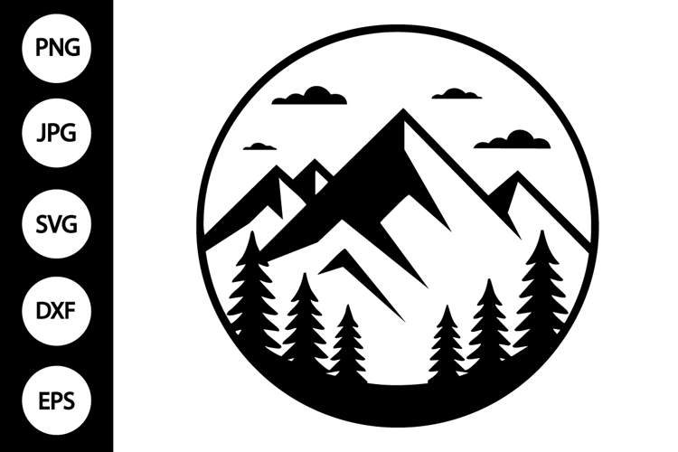 Mountain Name Frame SVG