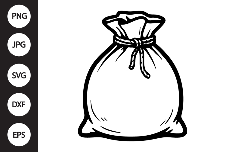 Burlap Sack Bag SVG