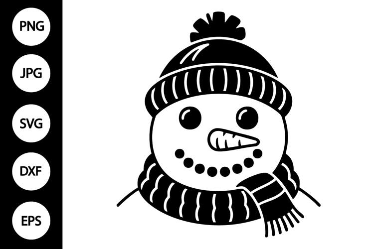 Silhouette Snowman Svg Image 4